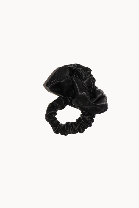 Rosette Scrunchie in Black