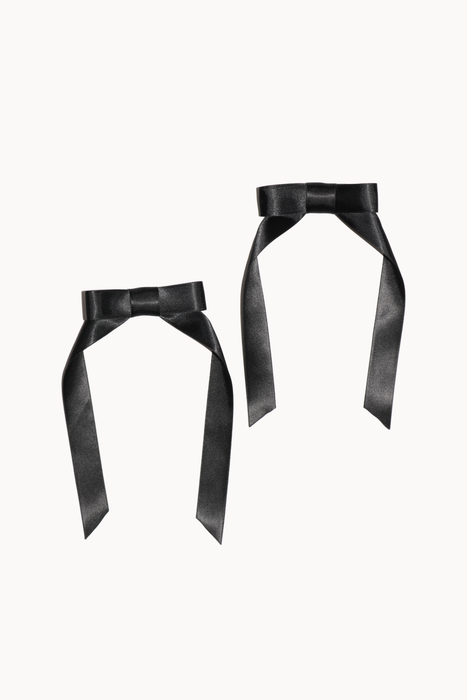 Bow Clip Duo in Black