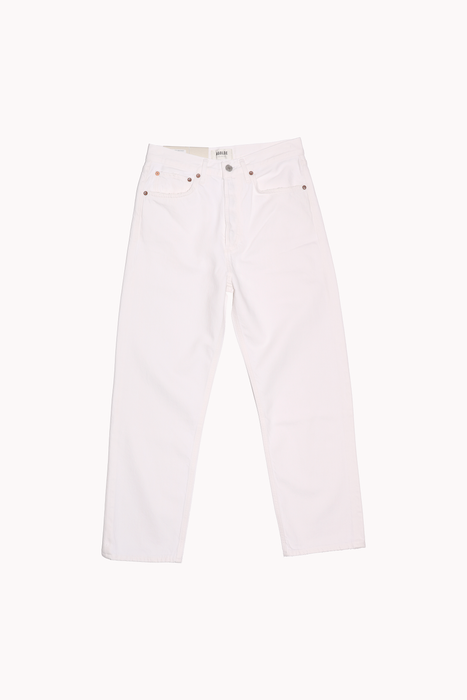 90's Crop Mid Rise Straight in Salt