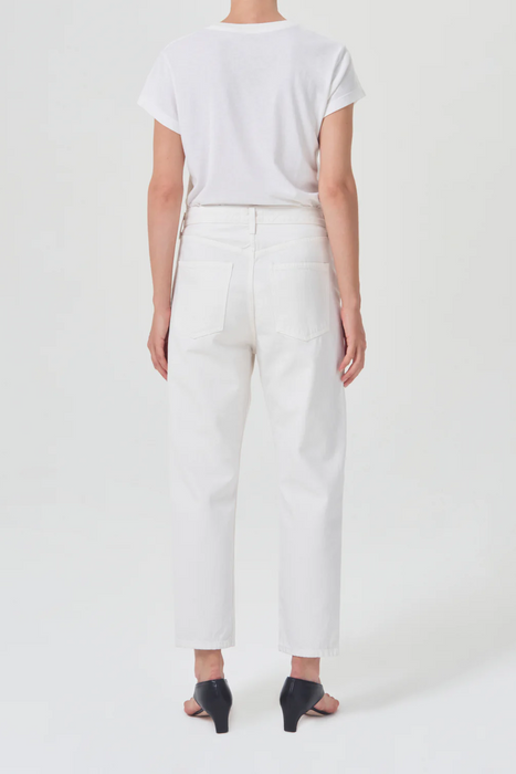 90's Crop Mid Rise Straight in Salt