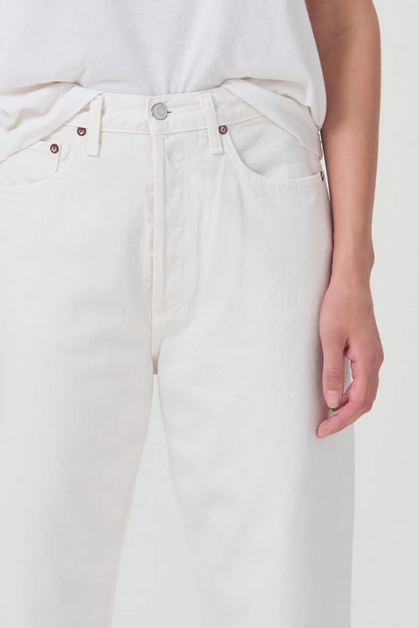 90's Crop Mid Rise Straight in Salt