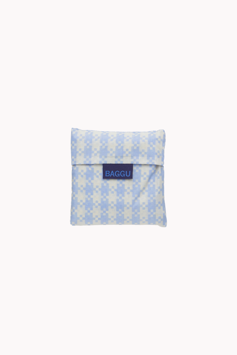 Baggu in Blue Pixel Gingham