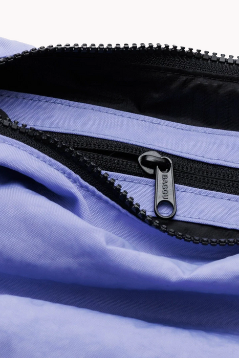 Medium Nylon Crescent Bag in Bluebell