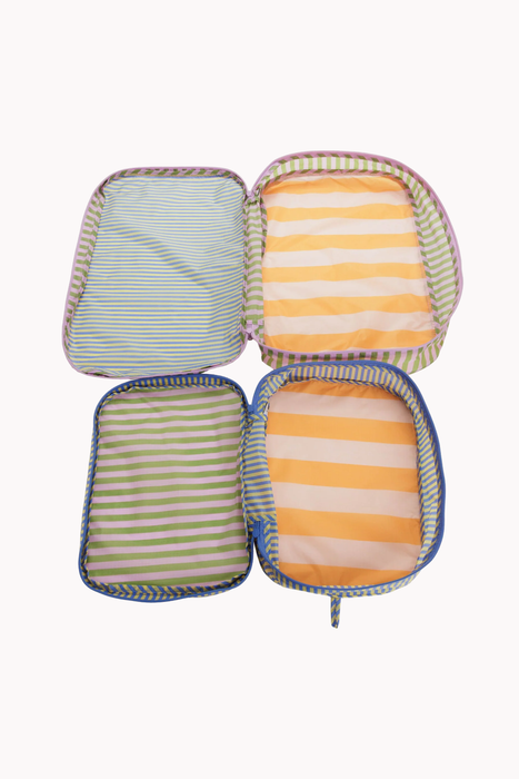 Packing Cube Set in Hotel Stripes