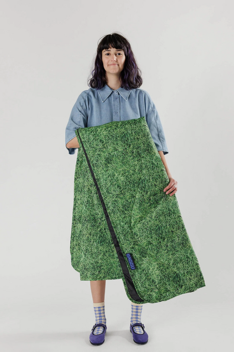 Puffy Picnic Blanket in Grass