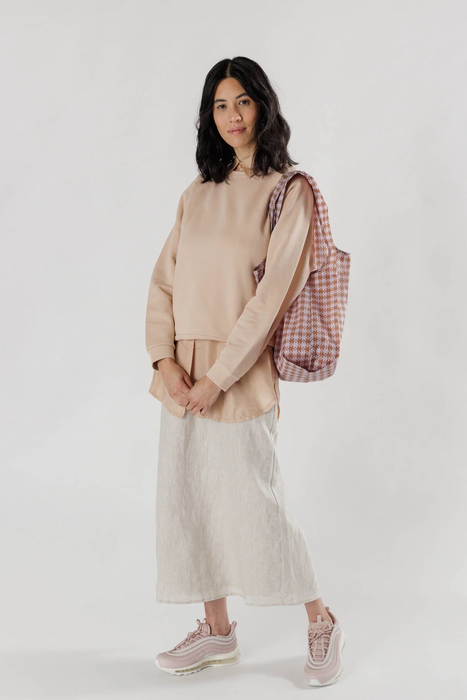 Baggu in Rose Pixel Gingham