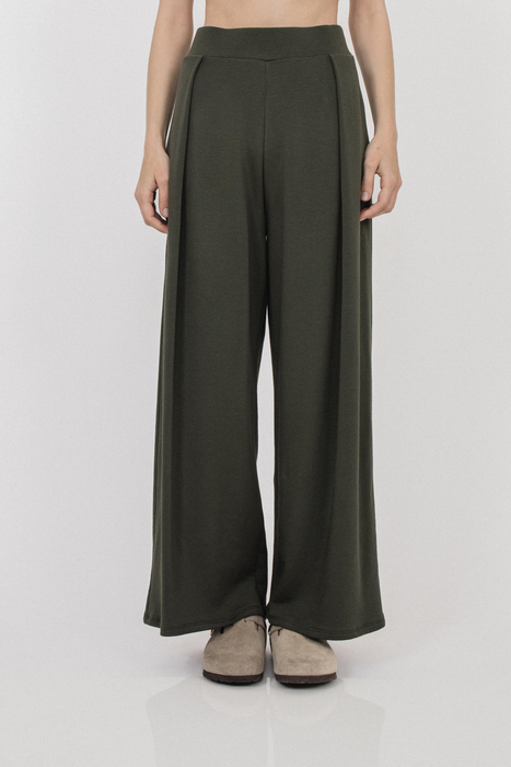 Jojo Pleat Pant in Artichoke
