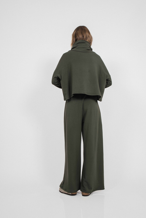 Jojo Pleat Pant in Artichoke