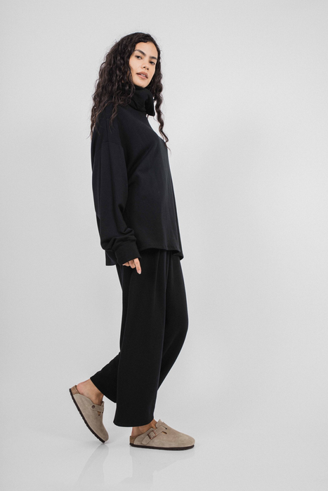 Jojo Pleat Pant in Black