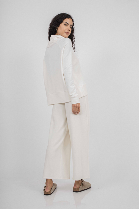 Jojo Pleat Pant in Ivory