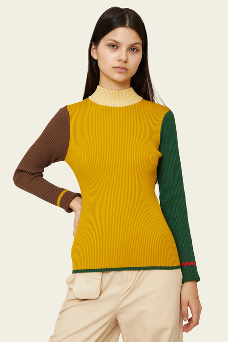Bodhi Mockneck Long Sleeve in Emerald