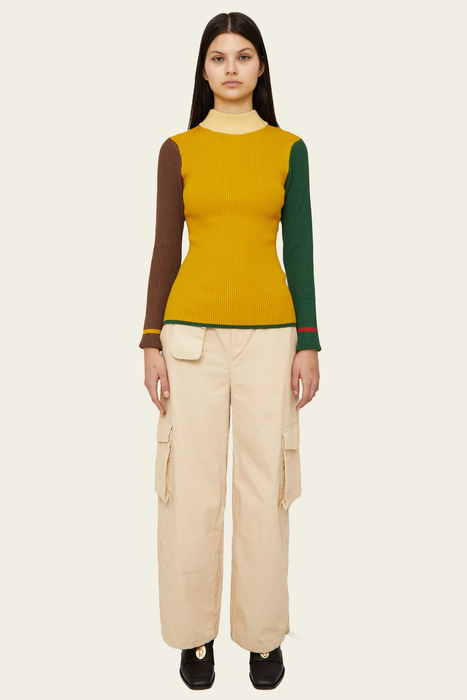 Bodhi Mockneck Long Sleeve in Emerald