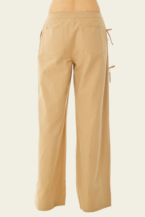 Cargo Bow Wide Leg Pant in Nomad