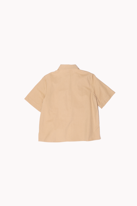 Cargo Bow Button Down Top in Nomad