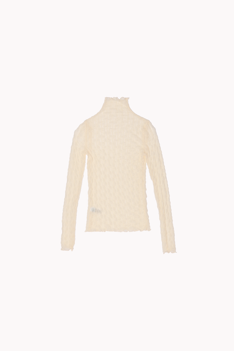 Ross Mockneck Top in Cream