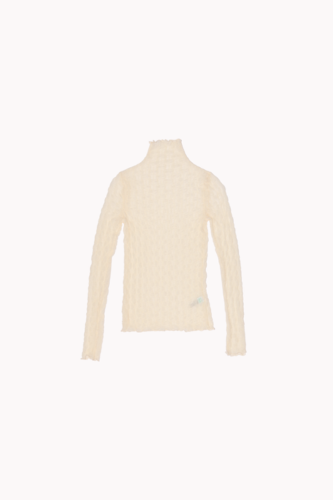 Ross Mockneck Top in Cream