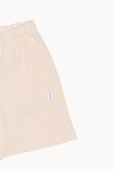 Flared Basketball Shorts in Naturel