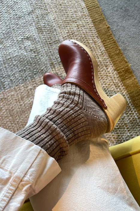 Cottage Socks in Flax