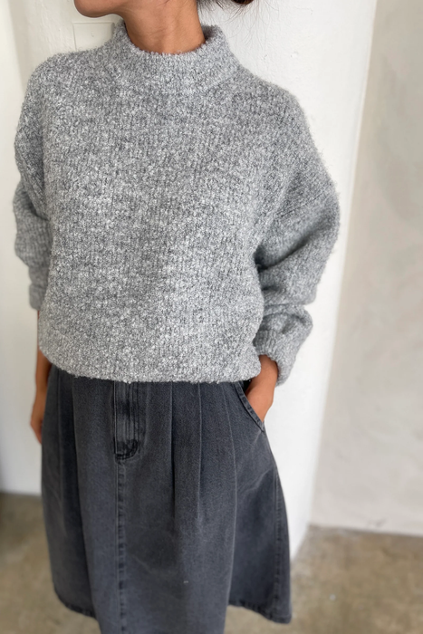Elise Sweater in Heather Grey