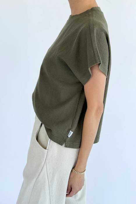 Jeanne Tee in Olive Green