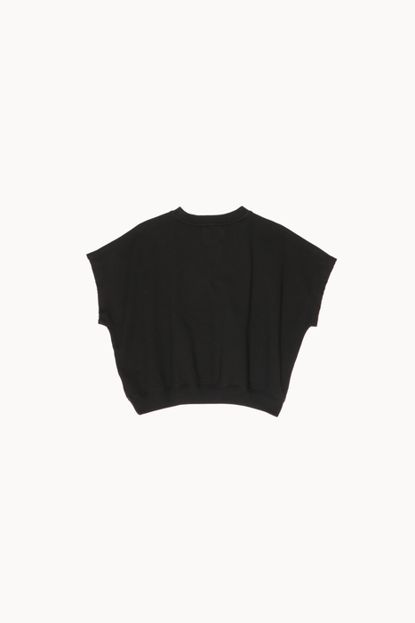 French Terry Sophie Top in Black