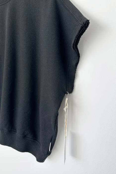 French Terry Sophie Top in Black