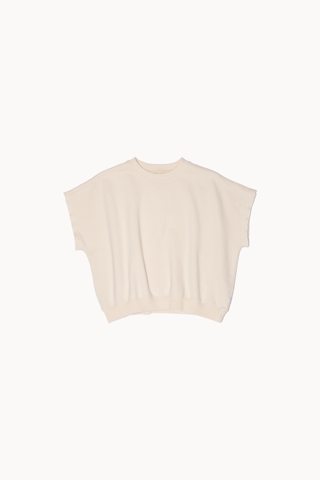 French Terry Sophie Top in Naturel