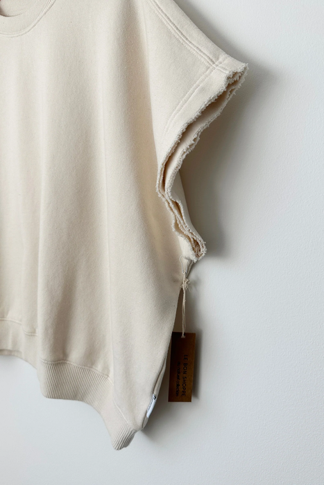 French Terry Sophie Top in Naturel