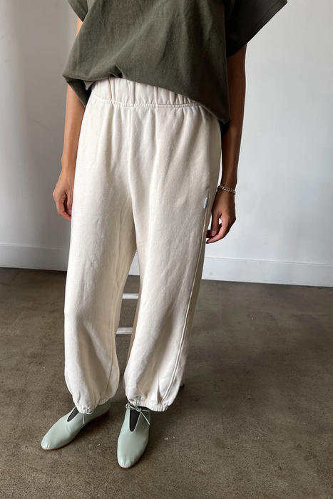 French Terry Balloon Pants in Naturel
