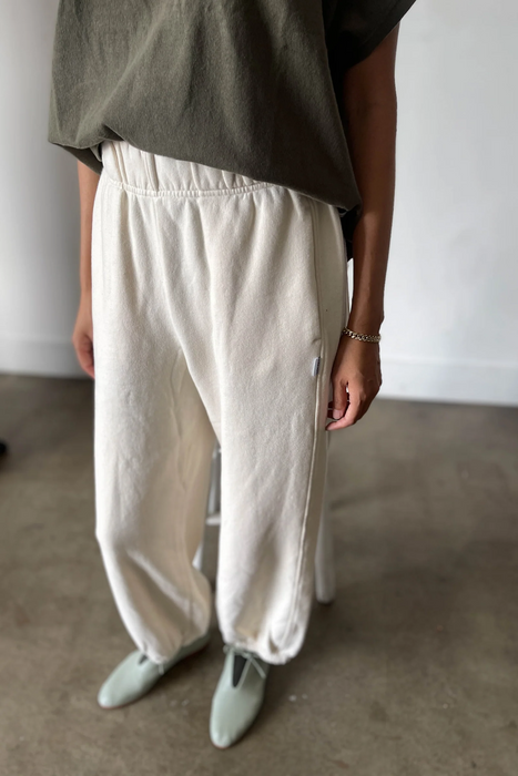 French Terry Balloon Pants in Naturel