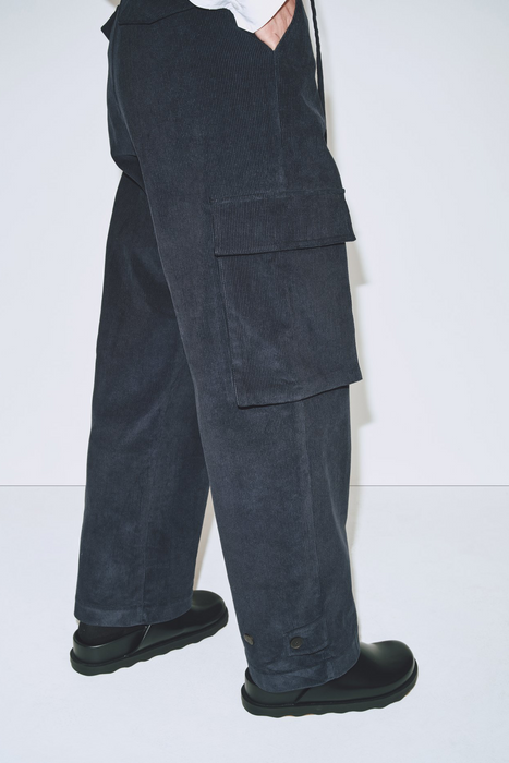 Corduroy Cargo Pants in Navy