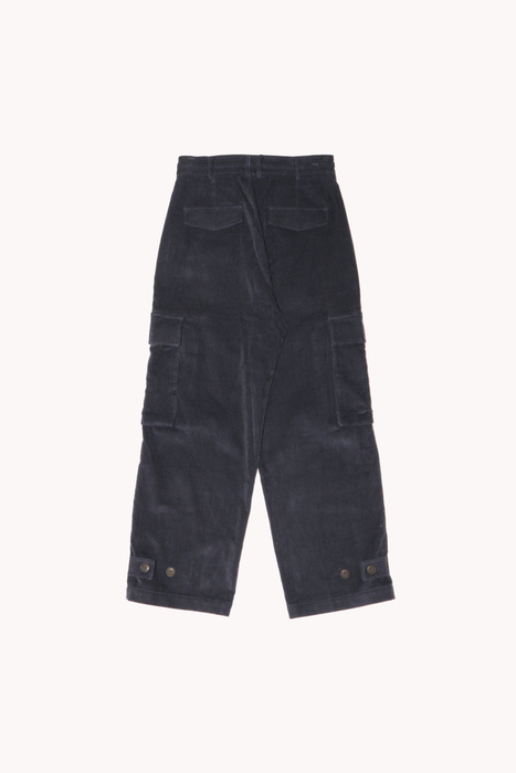 Corduroy Cargo Pants in Navy