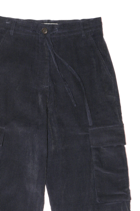 Corduroy Cargo Pants in Navy