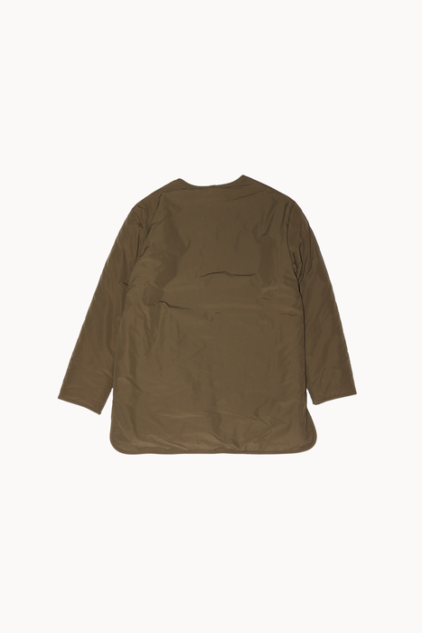 Reversible Padded Jacket in Olive/Cream
