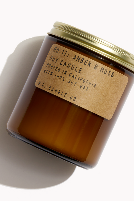 Amber + Moss Soy Candle