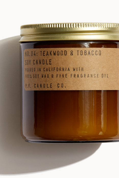 Teakwood + Tobacco Soy Candle