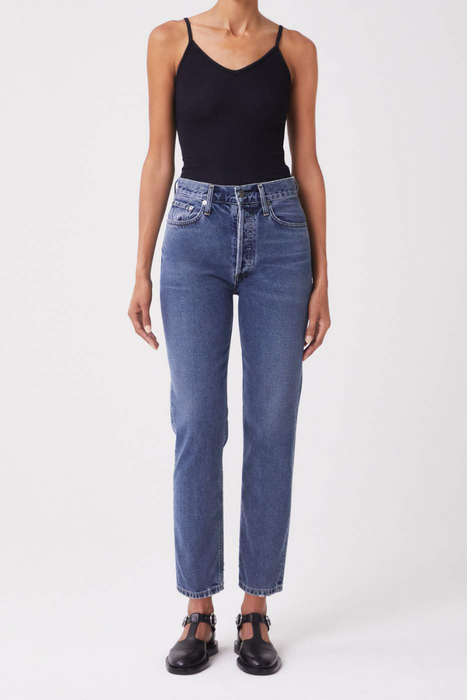 Fen Hi Rise Relaxed Tapered Jean in Highway