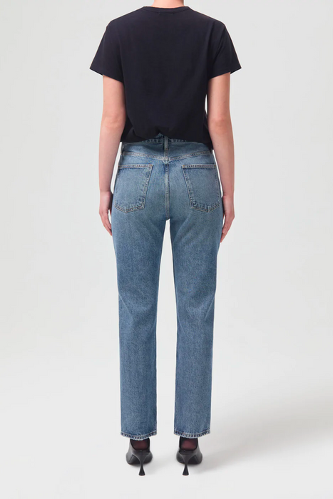 90's Pinch Waist High Rise Straight in Navigate