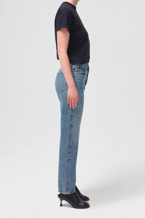 90's Pinch Waist High Rise Straight in Navigate