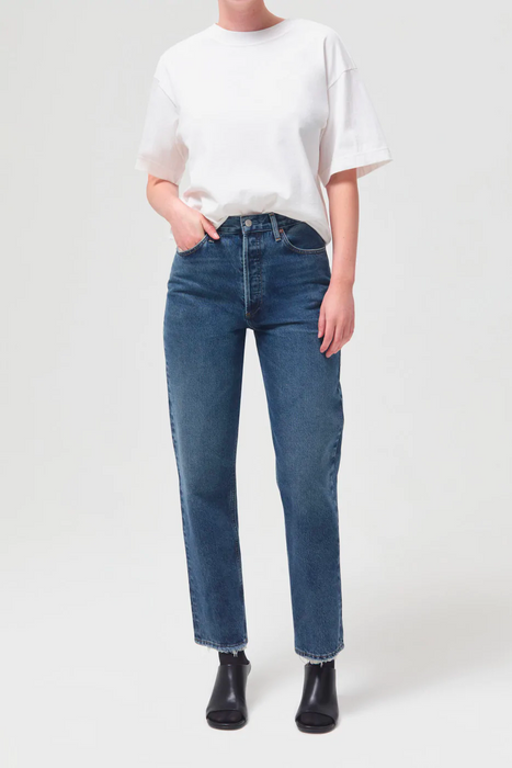 90's Pinch Waist High Rise Straight in Range