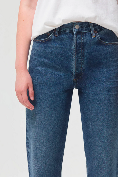 90's Pinch Waist High Rise Straight in Range