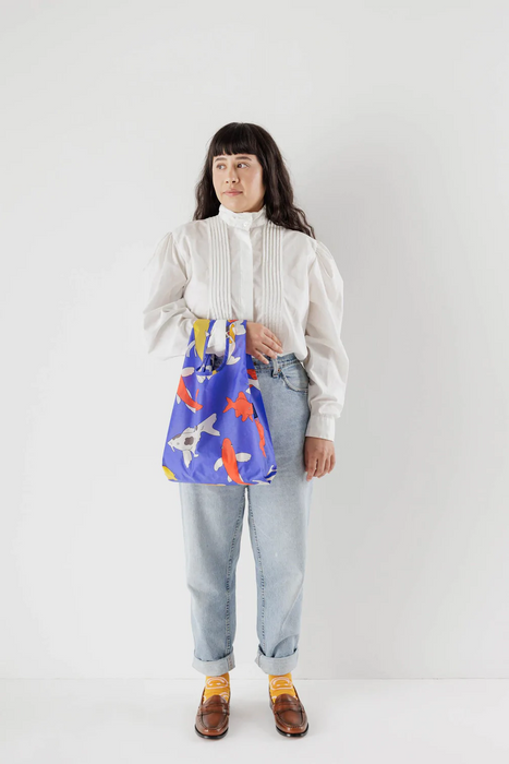 Baby Baggu in Koi Pond