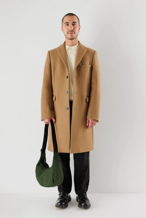 Medium Nylon Crescent Bag in Bay Laurel