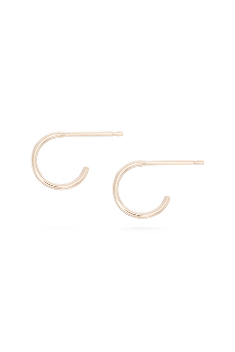 Gauze Hoops in Gold
