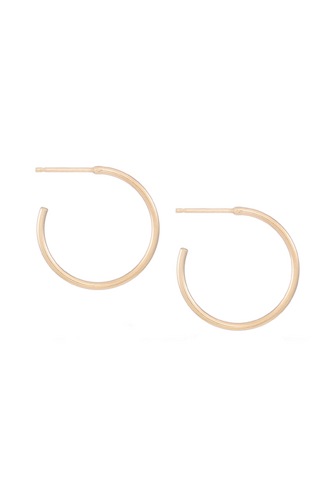 Small LEEN Hoops in Gold