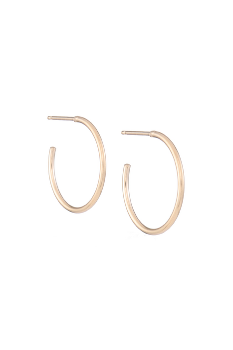 Small LEEN Hoops in Gold