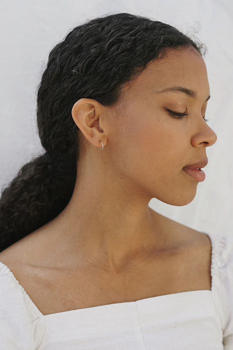 Small Batiste Hoops in Gold