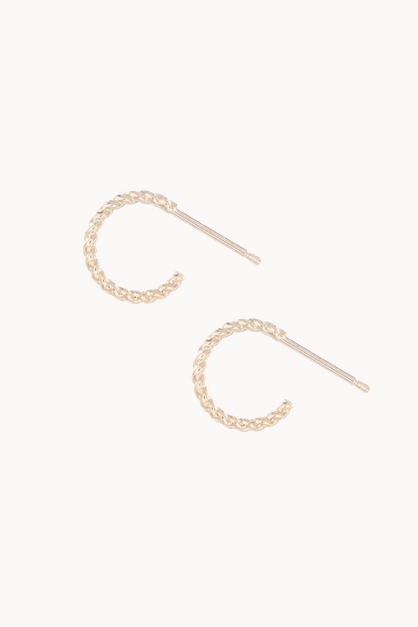 Small Batiste Hoops in Gold