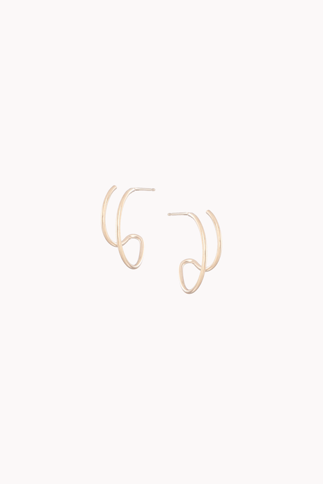 Satsuma Hoops in Gold