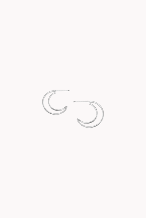 Satsuma Hoops in Silver